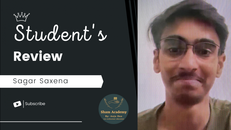 Testimonial by Sagar Saxena